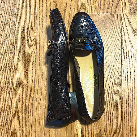 Vintage Salvatore Ferragamo Loafers size 8 AA - Picture 1 of 5